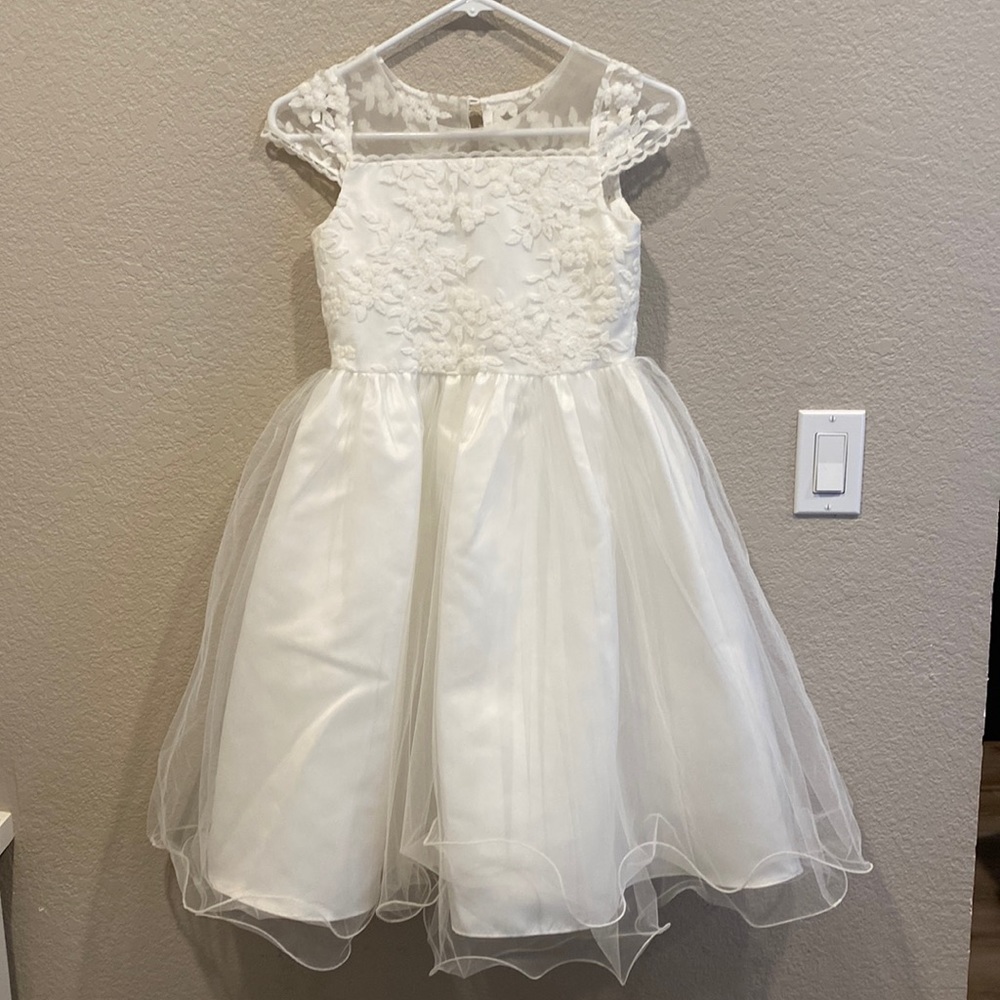 US Angels Tina Floral Lace Tulle dress size 10